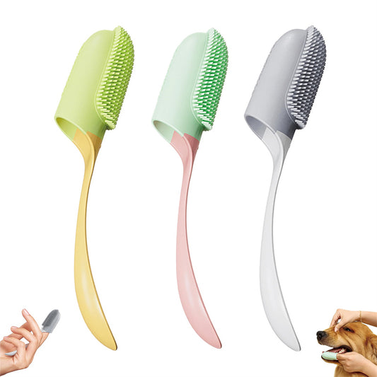 Dog Tooth Cleaning Brush Care Finger Wrap Cat Dog Oral Cleaning Toothbrush Tool Silicone Dog Cat Finger Toothbrush Supplies Pet Products